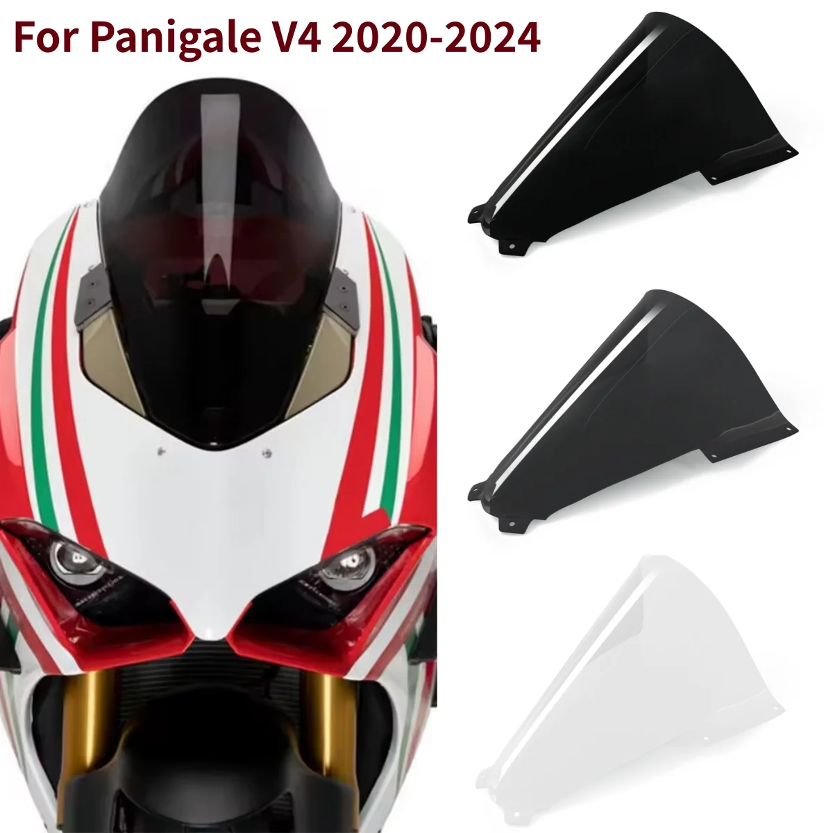 Motorcycle Windshield Windscreen Visor Double Bubble For Ducati Panigale V4 V4S 2020 2021 2022 2023 2024 Acrylic Wind Deflectors
Motorcycle Windshield Windscreen Visor Double Bubble For Ducati Panigale V4 V4S 2020 2021 2022 2023 2024 Acrylic Wind Deflectors