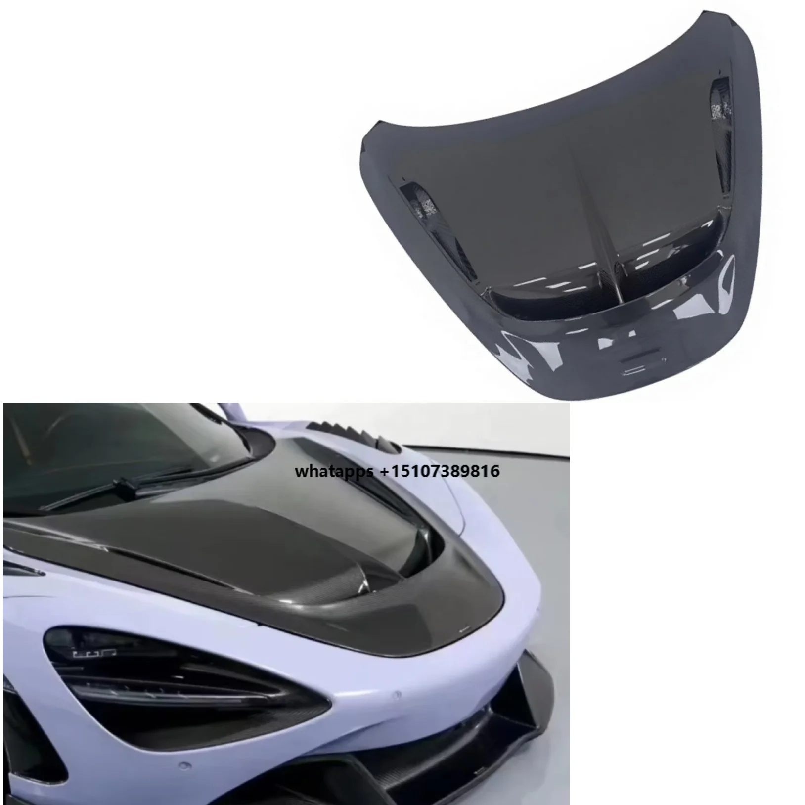 High Quality VORSTEINE-R Style Carbon Fiber Engine Hood Factory Direct Sales for McLaren 720S
High Quality VORSTEINE-R Style Carbon Fiber Engine Hood Factory Direct Sales for McLaren 720S