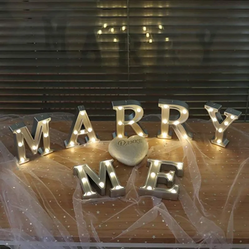 Romantic Proposal Birthday Surprise Presentation Props Led Letters Creative Decorative Lights Valentine's Day
Romantic Proposal Birthday Surprise Presentation Props Led Letters Creative Decorative Lights Valentine's Day