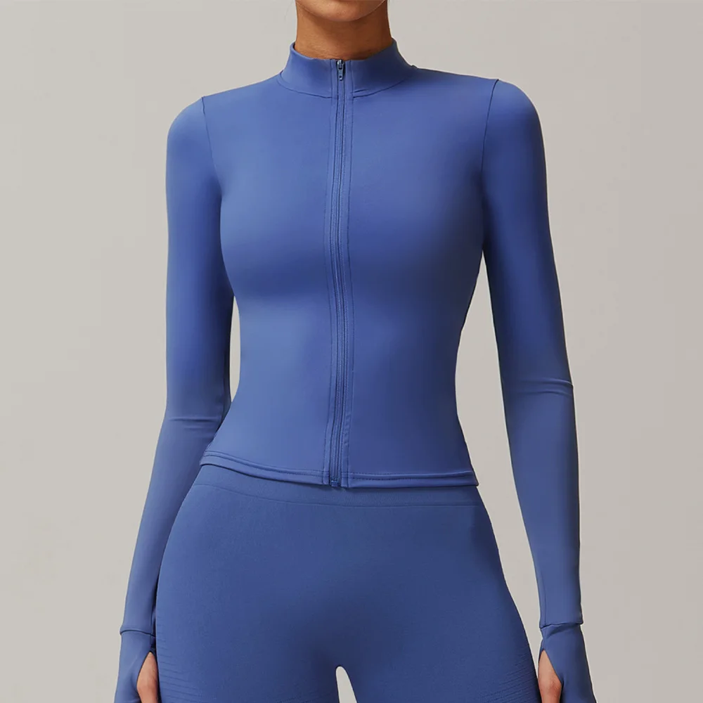 Zipper Yoga T-shirts Women Sports Top Long Sleeve Gym Workout Running Shirts Sexy Exposed Navel Quick Dry Fitness Gym Sport Wear
Zipper Yoga T-shirts Women Sports Top Long Sleeve Gym Workout Running Shirts Sexy Exposed Navel Quick Dry Fitness Gym Sport Wear