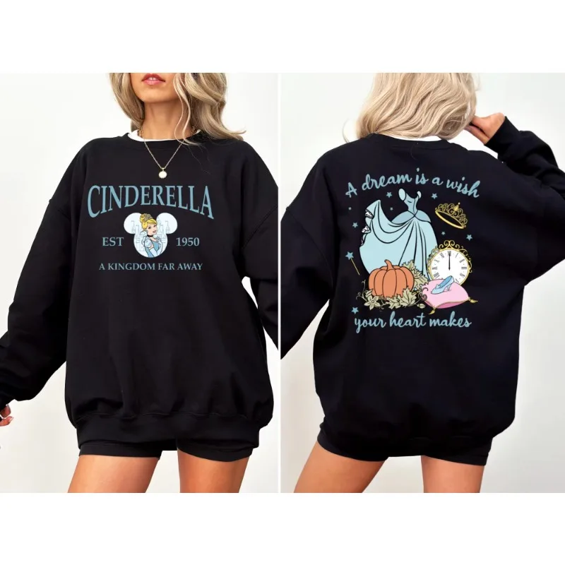 Спортивная одежда принцессы Диснея Золушка Distant Kingdom Design Sense, женская зимняя новинка с двусторонним принтом и длинным рукавом
Спортивная одежда принцессы Диснея Золушка Distant Kingdom Design Sense, женская зимняя новинка с двусторонним принтом и длинным рукавом