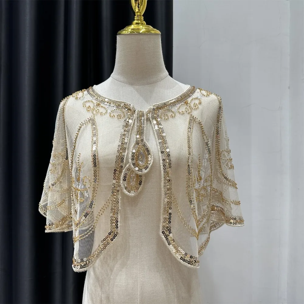 Retro Sequins Poncho Coat Vintage Style Bling Bling Sequins Tassel Shawls 1920s Theme Short Cape Flapper Shawl
Retro Sequins Poncho Coat Vintage Style Bling Bling Sequins Tassel Shawls 1920s Theme Short Cape Flapper Shawl