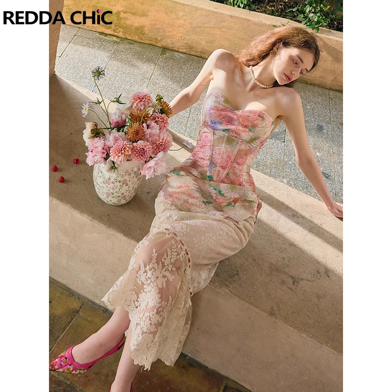 REDDACHiC Elegant Party Top Skirt Set Tie Dye Lace-up Backless Corset Ribbon Floral Lace Maxi Long Dress Victorian Women Clothes
REDDACHiC Elegant Party Top Skirt Set Tie Dye Lace-up Backless Corset Ribbon Floral Lace Maxi Long Dress Victorian Women Clothes