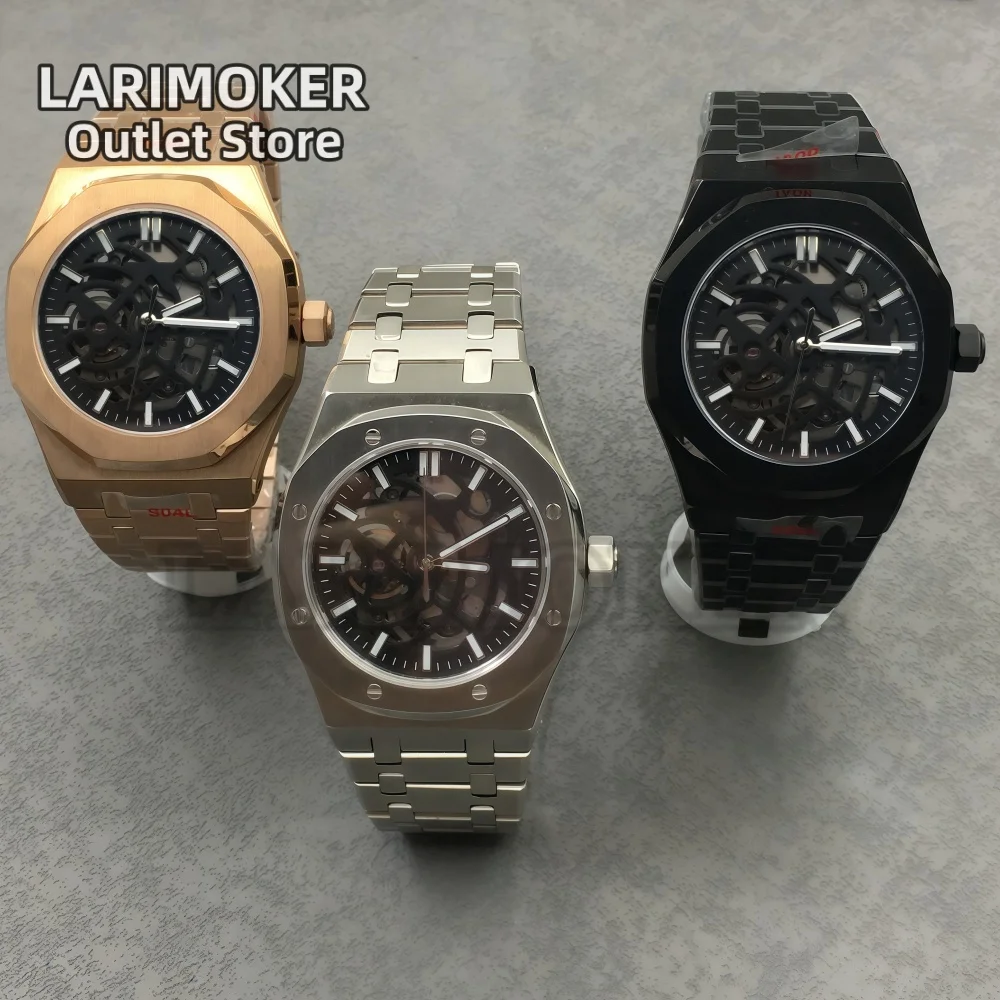 LARIMOKER 41MM NH70 automatic movement watch sapphire glass luminous stainless steel polygonal case waterproof mechanical watch
LARIMOKER 41MM NH70 automatic movement watch sapphire glass luminous stainless steel polygonal case waterproof mechanical watch