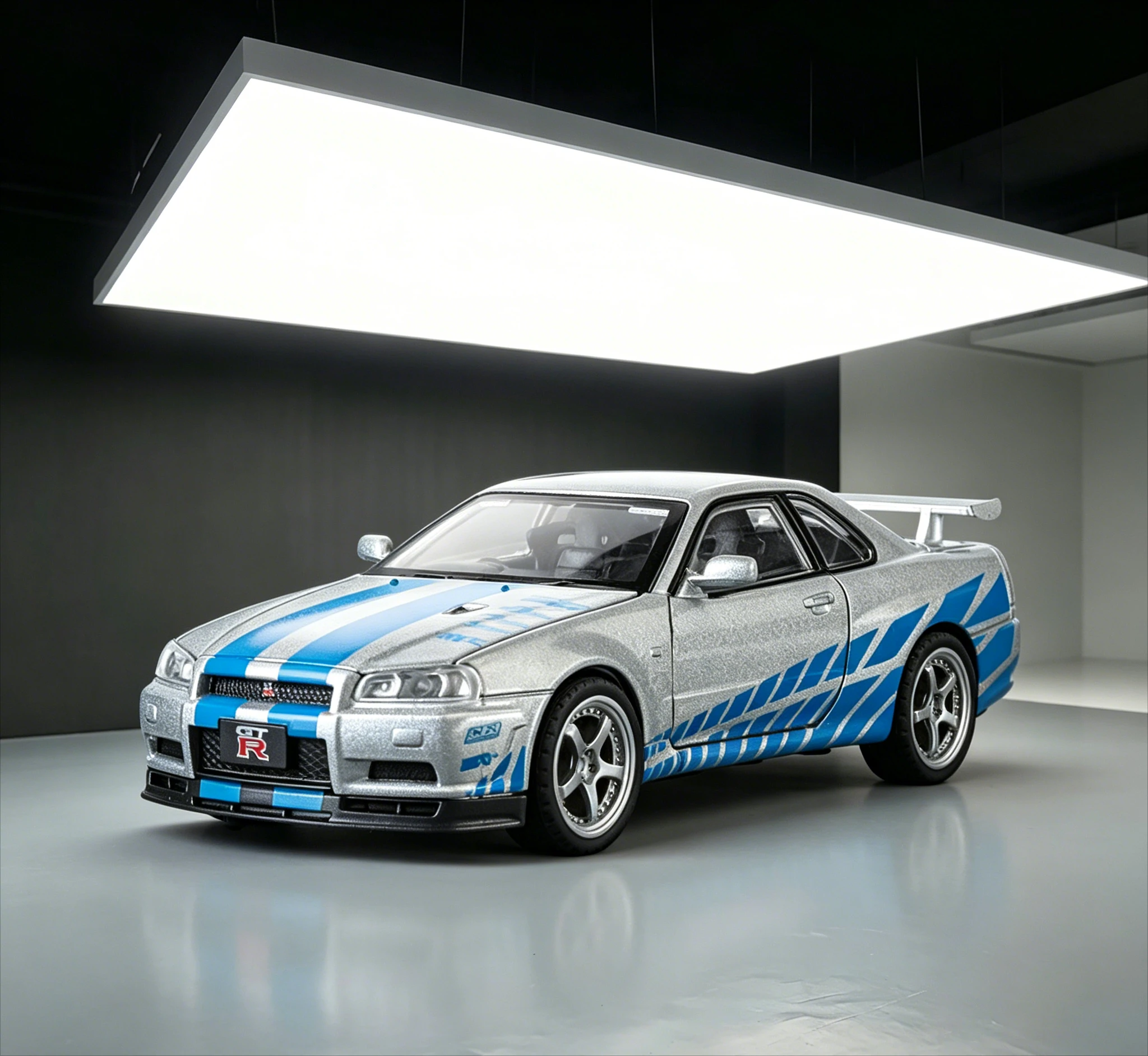 1:32 GTR R34 Lowrider Sports Car, 4 Open Doors, Alloy Model, Pull Back Light & Sound Perfect Birthday Gift for Boyfriend
1:32 GTR R34 Lowrider Sports Car, 4 Open Doors, Alloy Model, Pull Back Light & Sound Perfect Birthday Gift for Boyfriend