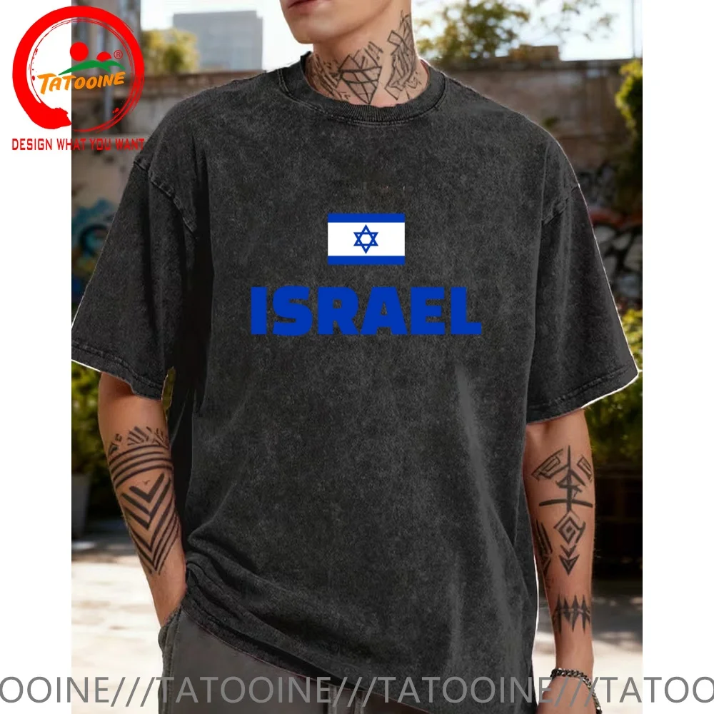 Vintage Washed Cotton T-Shirt Flag of Zion Israel Flag T Shirt for Men Fashion Trendy Casual Clothing
Vintage Washed Cotton T-Shirt Flag of Zion Israel Flag T Shirt for Men Fashion Trendy Casual Clothing