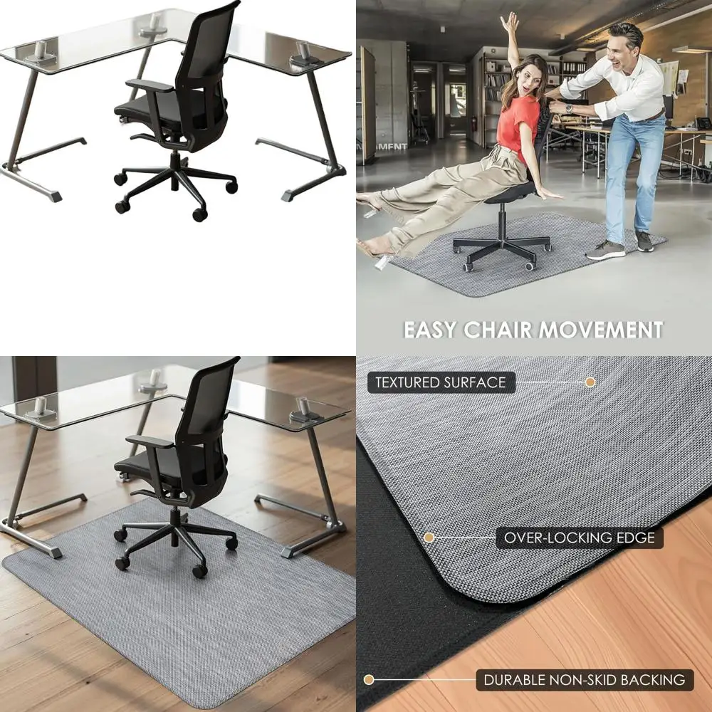 Сверхмощный коврик для офисного стула 44 x 58, для паркетных полов — противоскользящий, светло-серый, защита для настольного стула
Сверхмощный коврик для офисного стула 44 x 58, для паркетных полов — противоскользящий, светло-серый, защита для настольного стула