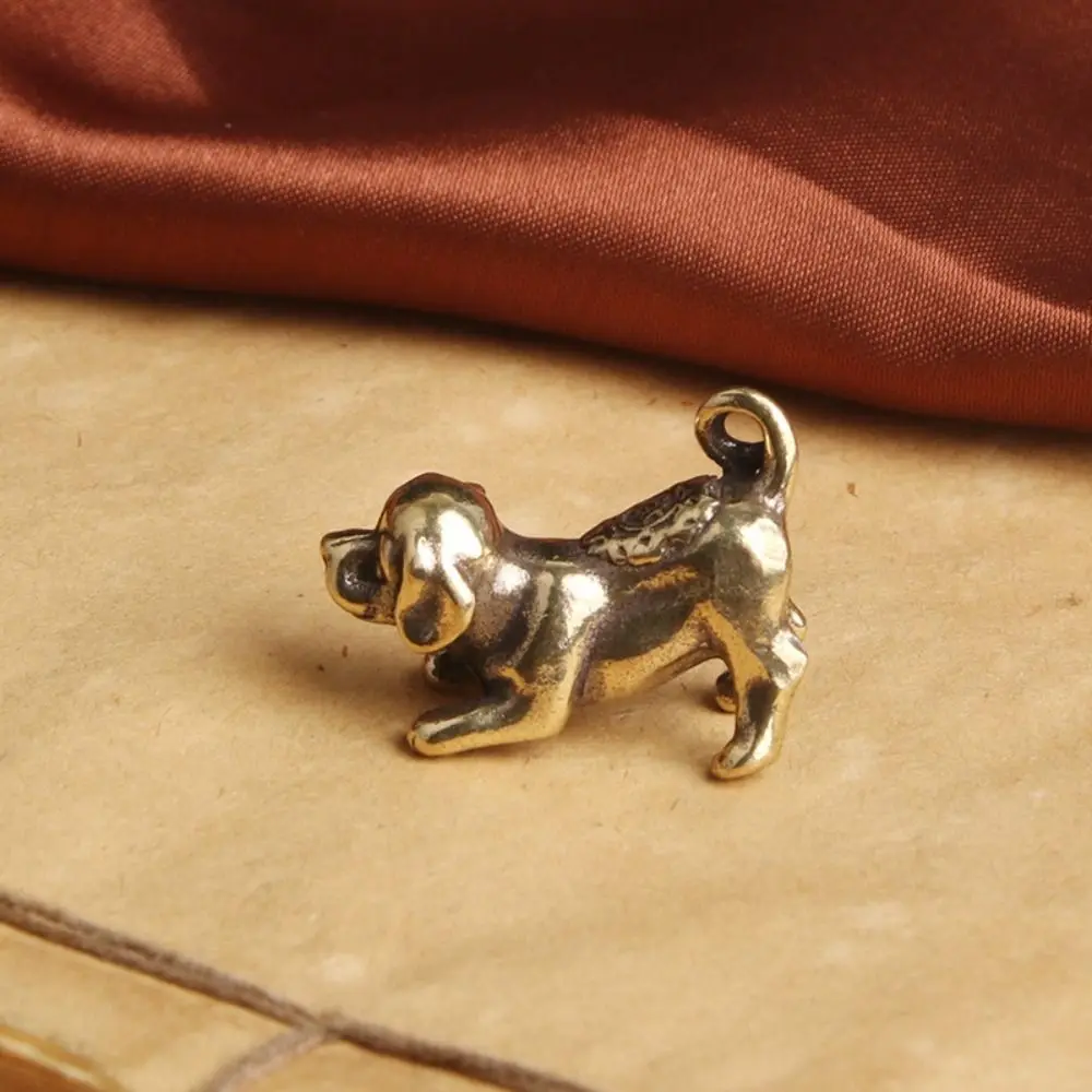 Solid Brass Retro Miniatures Easy Use Feng Shui Desktop Ornament Zodiac Dog Brass Pendant Tea Pet Puppy Figurines
Solid Brass Retro Miniatures Easy Use Feng Shui Desktop Ornament Zodiac Dog Brass Pendant Tea Pet Puppy Figurines