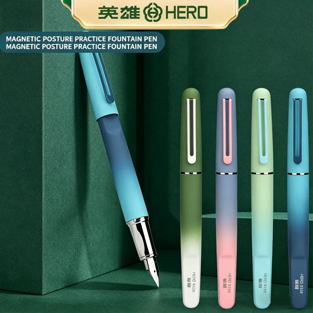 Hero 9338A 4 Color Gradient Magnetic Fountain Pen Set Metal Nib Smooth Writing Pen With Cap Gift Box For Beginners Office School
Hero 9338A 4 Color Gradient Magnetic Fountain Pen Set Metal Nib Smooth Writing Pen With Cap Gift Box For Beginners Office School