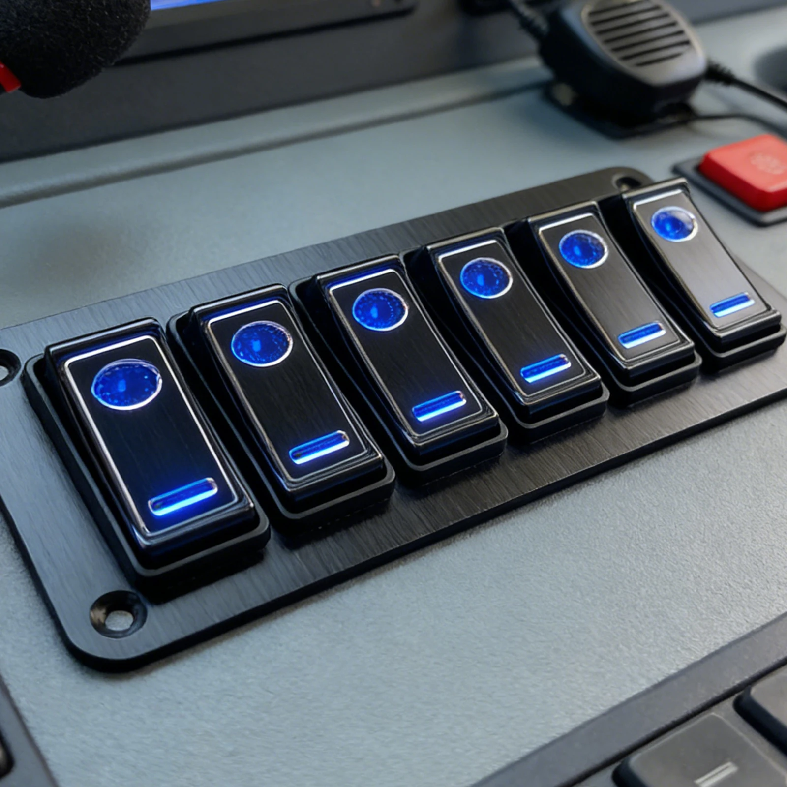 Second generation 12V/24V Dual lights Ports 2-8 Gang Rocker Switch Panel Aluminum Panel Car RV Marine Boat Circuit LED Breaker
Second generation 12V/24V Dual lights Ports 2-8 Gang Rocker Switch Panel Aluminum Panel Car RV Marine Boat Circuit LED Breaker