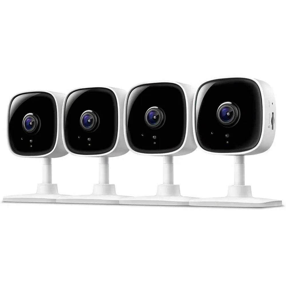 4-Pack 1080P Wired Indoor Security Cameras - Baby & Pet Monitor, Motion Detection, 2-Way Audio, Siren, Night Vision, Local/Cloud
4-Pack 1080P Wired Indoor Security Cameras - Baby & Pet Monitor, Motion Detection, 2-Way Audio, Siren, Night Vision, Local/Cloud