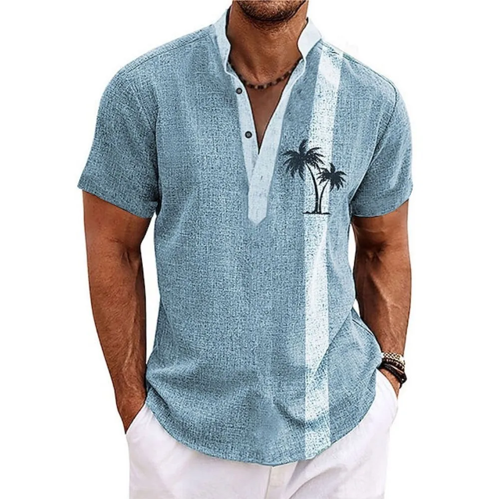 Henley Shirt New Men Hawaiian Shirts 3D Coconut Tree Print Short Sleeve Shirt Blouse Beach Oversized Tee For Men's Clothing Tops
Henley Shirt New Men Hawaiian Shirts 3D Coconut Tree Print Short Sleeve Shirt Blouse Beach Oversized Tee For Men's Clothing Tops