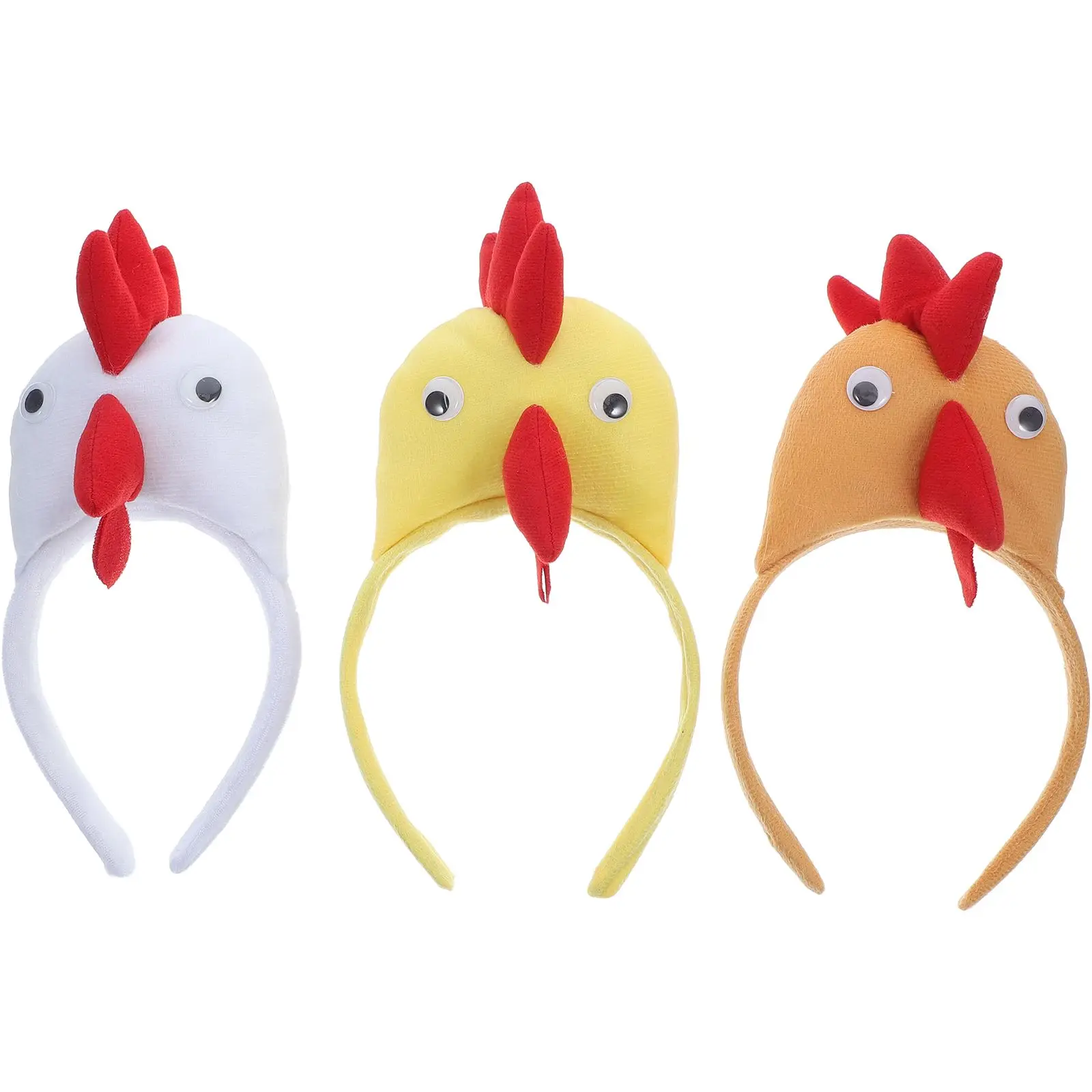 3 Pcs Chicken Headband Cute Rooster Costume Accessory Plastic Halloween Props Festive Headwear
3 Pcs Chicken Headband Cute Rooster Costume Accessory Plastic Halloween Props Festive Headwear
