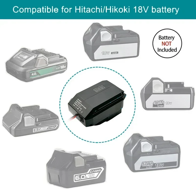 HK18APS Cigarette Lighter Voltage Regulator 18V To 5-13V Step Down Converter Adapter for Hikoki for Hitachi 18V Lithium Battery
HK18APS Cigarette Lighter Voltage Regulator 18V To 5-13V Step Down Converter Adapter for Hikoki for Hitachi 18V Lithium Battery