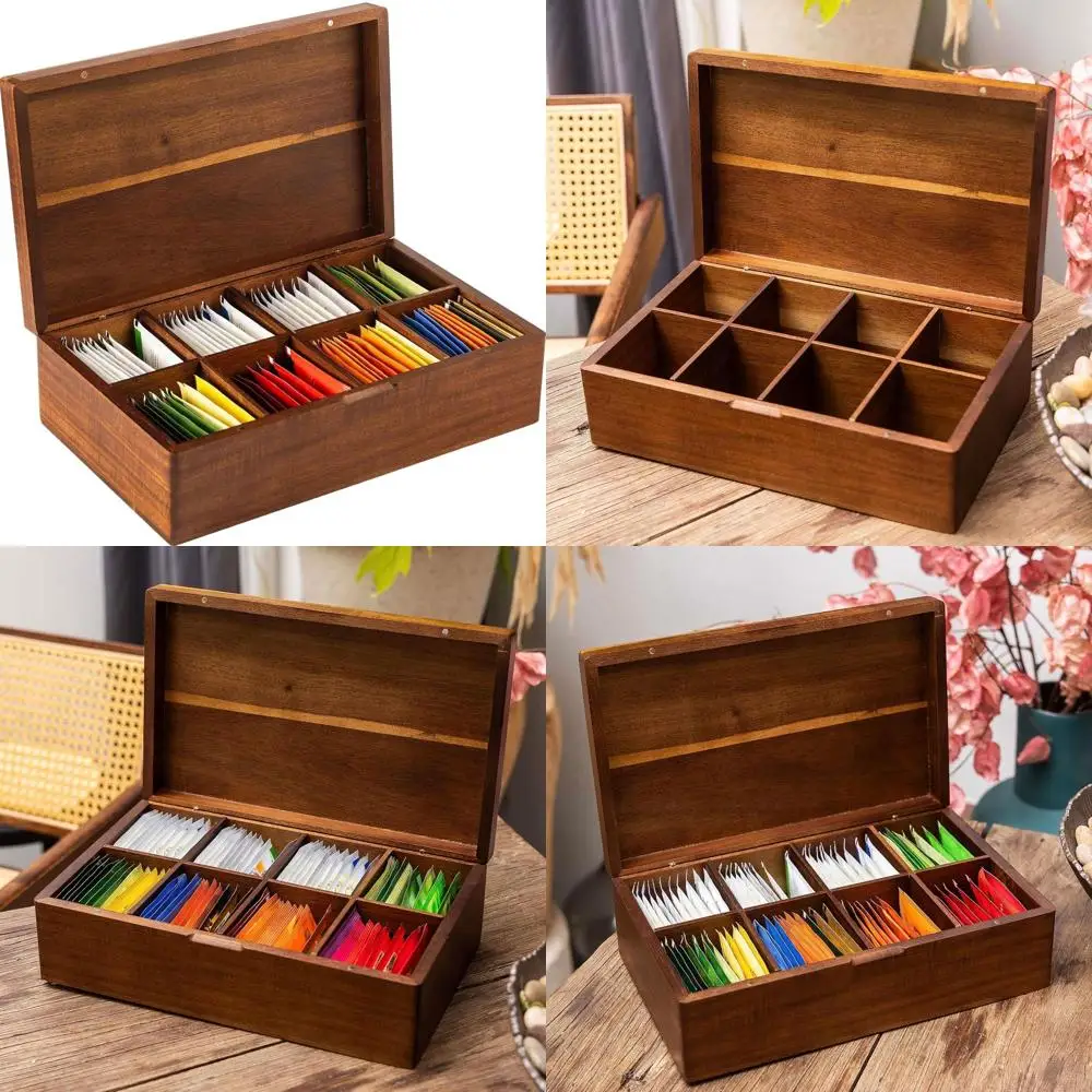 8-секционный органайзер для чайных пакетиков из дерева акации, хранилище для чайных пакетиков, сундук-держатель, контейнер-держатель для чайных пакетиков, станция Teabox Displ
8-секционный органайзер для чайных пакетиков из дерева акации, хранилище для чайных пакетиков, сундук-держатель, контейнер-держатель для чайных пакетиков, станция Teabox Displ