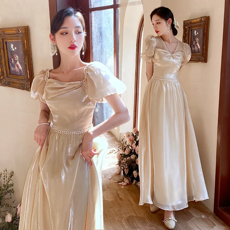 Champagne Color Maids of Dres 2024 New Faion Ele Sle ort Sve mid Waist Ball Gown for Wedding Par
Champagne Color Maids of Dres 2024 New Faion Ele Sle ort Sve mid Waist Ball Gown for Wedding Par