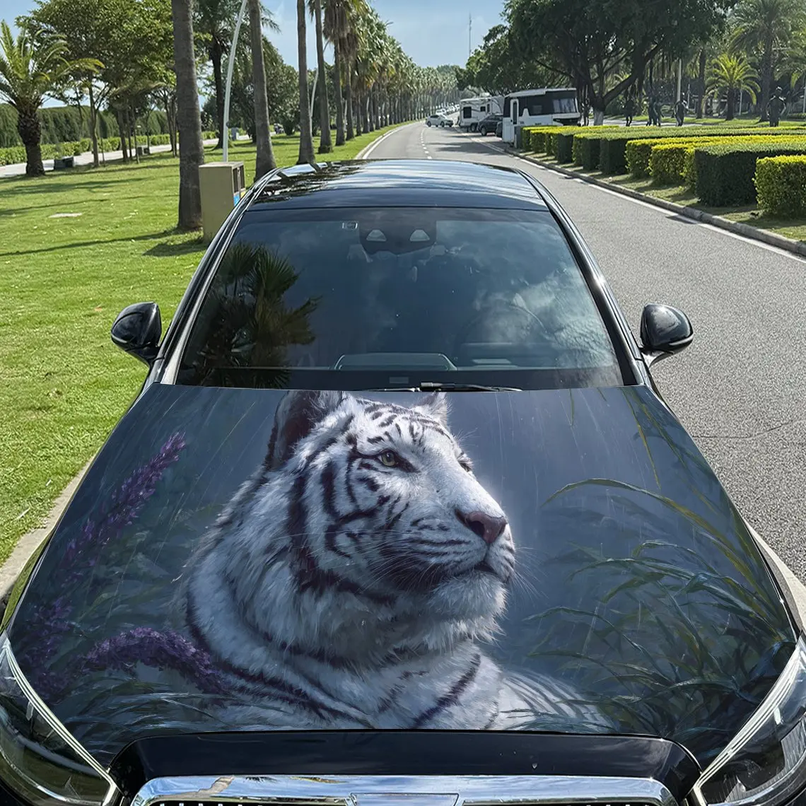 White Tiger in Forest Car Engine Hood Sticker, Auto Vinyl Wraps, Waterproof Self-adhesive Vehicle Decal, Durable & Anti-scratch
White Tiger in Forest Car Engine Hood Sticker, Auto Vinyl Wraps, Waterproof Self-adhesive Vehicle Decal, Durable & Anti-scratch