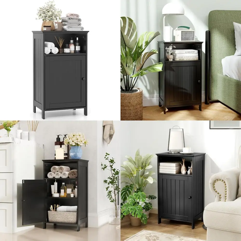 wooden freestanding single door cabinet with adjustable shelf for small bathroom storage
wooden freestanding single door cabinet with adjustable shelf for small bathroom storage