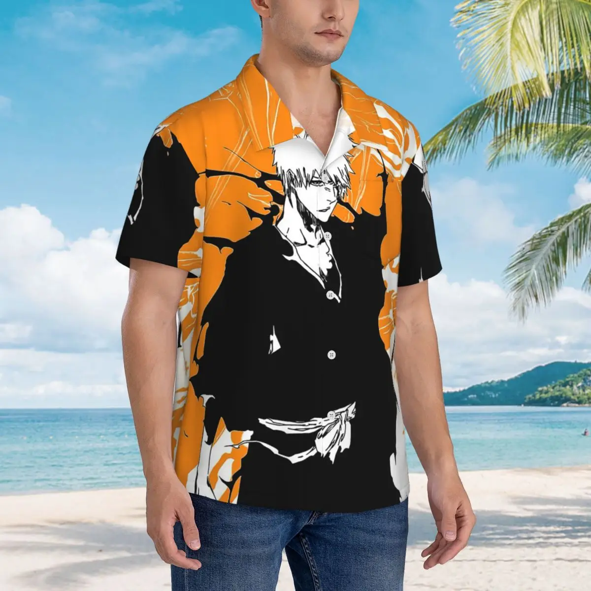 Orange Ichigo Kurosaki Anime Bleach Hawaiian Shirts Casual Men Short Sleeve Shirt for Summer Beach Men's Button Tops
Orange Ichigo Kurosaki Anime Bleach Hawaiian Shirts Casual Men Short Sleeve Shirt for Summer Beach Men's Button Tops