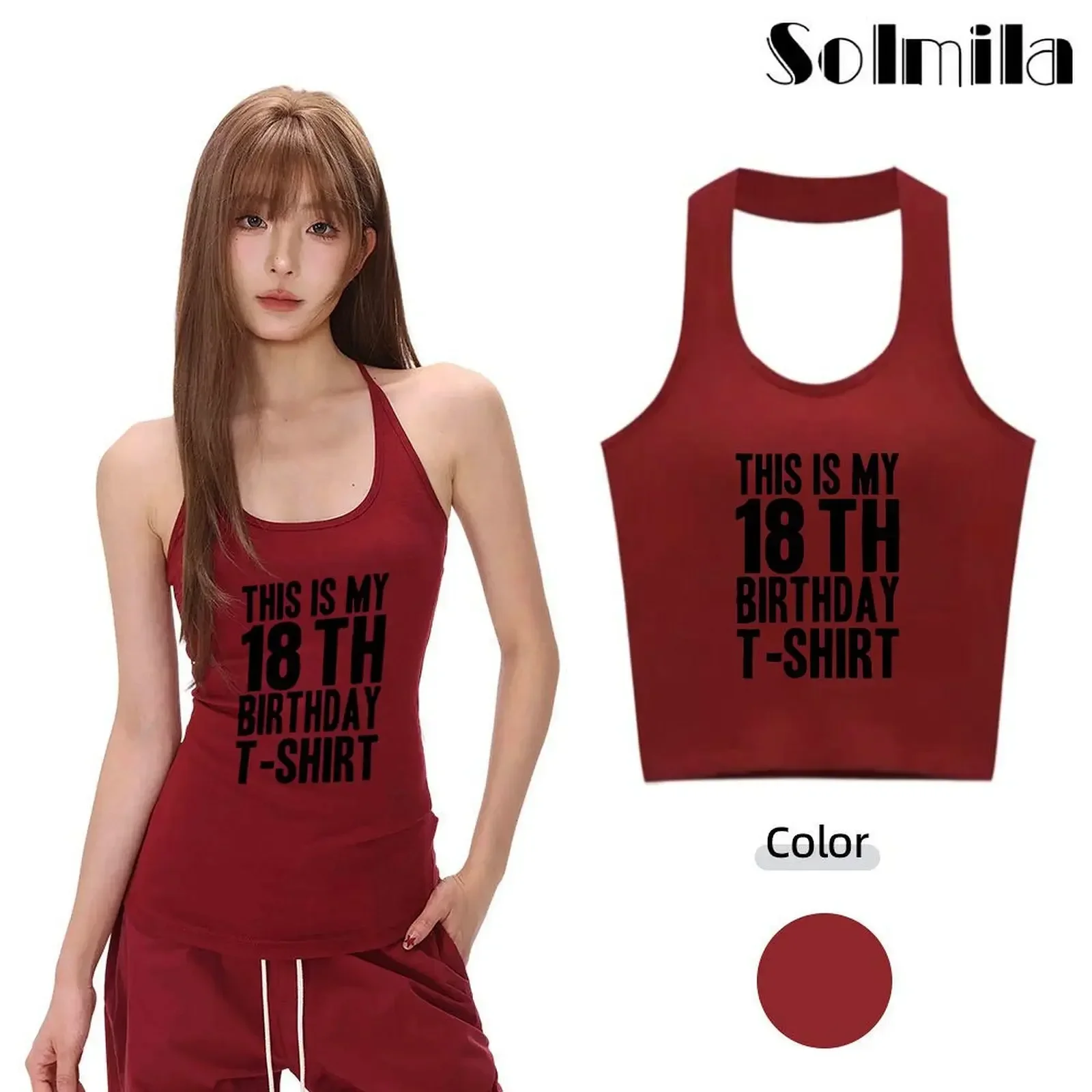 Clothing For Women Stylish Sleeveless Shirt Halter Neck Tee Autumn Style Daily Casual Top Holiday Outfit Regular Length
Clothing For Women Stylish Sleeveless Shirt Halter Neck Tee Autumn Style Daily Casual Top Holiday Outfit Regular Length