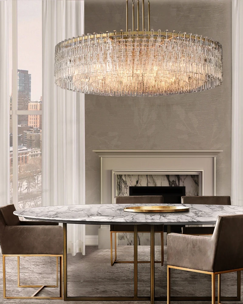 Round Rectangular American Series LED Chandelier Lighting Pendant Light Suspension Luminaire Lampen Lustre For Living Room
Round Rectangular American Series LED Chandelier Lighting Pendant Light Suspension Luminaire Lampen Lustre For Living Room