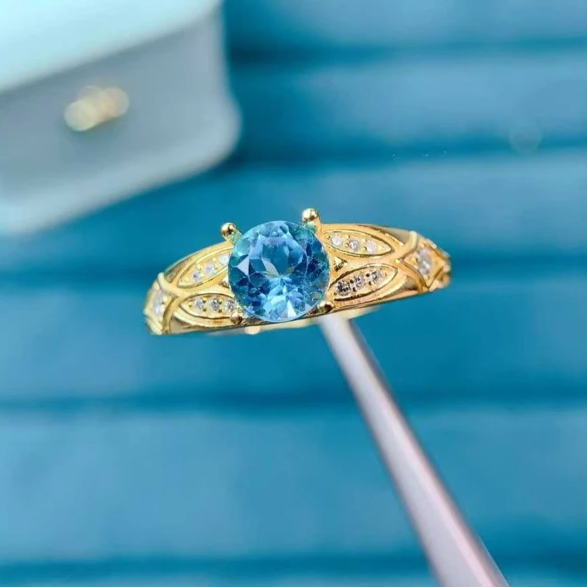 Кольцо с топазом VVS, 6 мм, 0.7 карата, натуральный топаз, ювелирное изделие с сертификатом, 3 слоя, позолота 18K, кольцо с драгоценным камнем для повседневной носки
Кольцо с топазом VVS, 6 мм, 0.7 карата, натуральный топаз, ювелирное изделие с сертификатом, 3 слоя, позолота 18K, кольцо с драгоценным камнем для повседневной носки