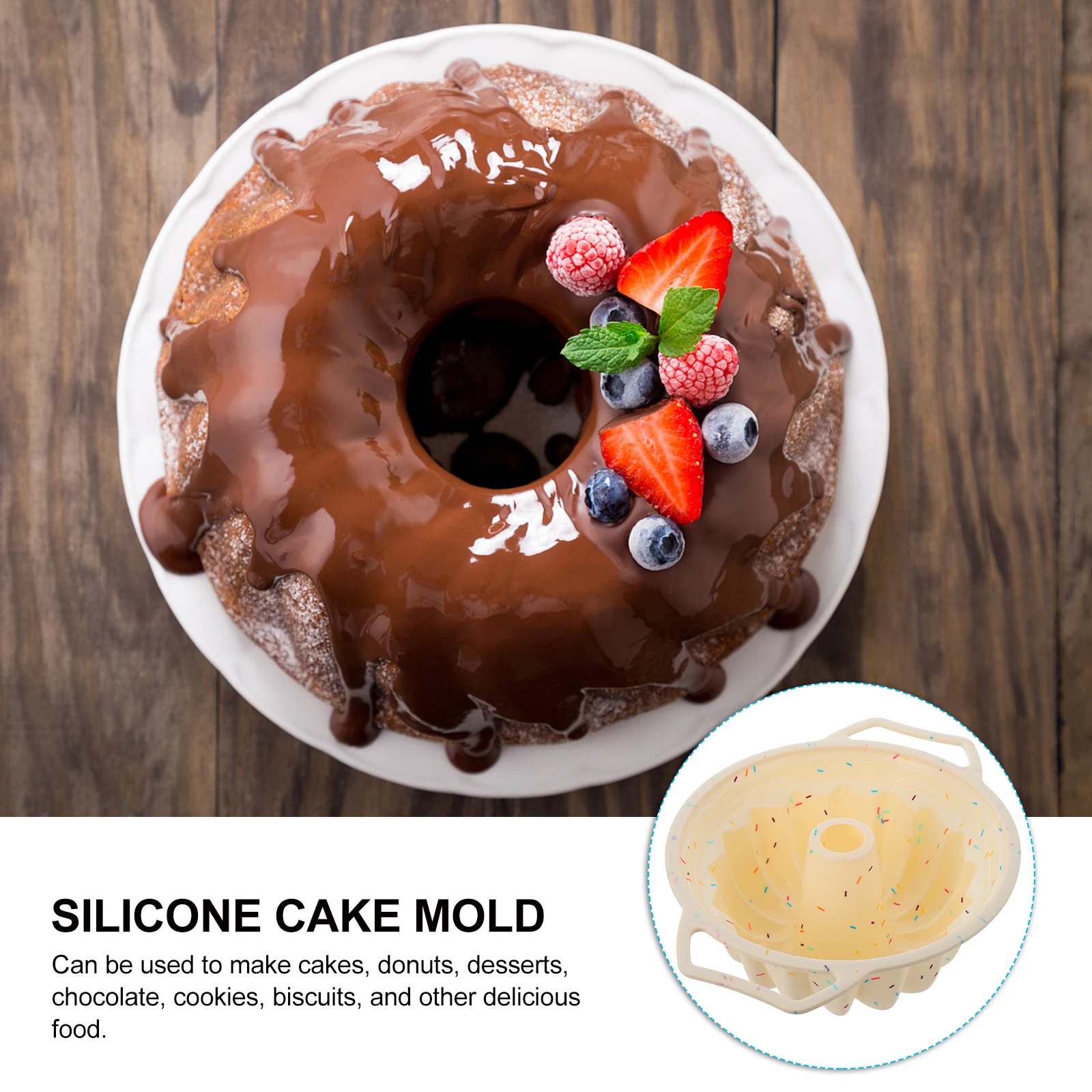 Silicone Cake Round DIY Chocolate Baking Tray Kitchen Supplies Food Grade Easy Cake Baking Mould Clean
Silicone Cake Round DIY Chocolate Baking Tray Kitchen Supplies Food Grade Easy Cake Baking Mould Clean
