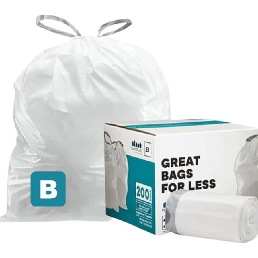 Custom Fit Trash Bags Compatible with Simplehuman Code K Drawstring Garbage Bags Liners 10 Gallon/ 38 Liters 24" x 28" 0 Heavy
Custom Fit Trash Bags Compatible with Simplehuman Code K Drawstring Garbage Bags Liners 10 Gallon/ 38 Liters 24" x 28" 0 Heavy