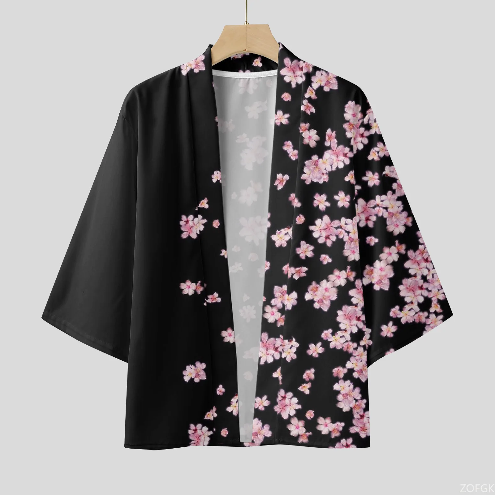 Men's Japanese Kimono Cardigan Cherry Blossom Print Open Front Black Pink Casual Summer Beach Vacation Loose Breathable Tops
Men's Japanese Kimono Cardigan Cherry Blossom Print Open Front Black Pink Casual Summer Beach Vacation Loose Breathable Tops