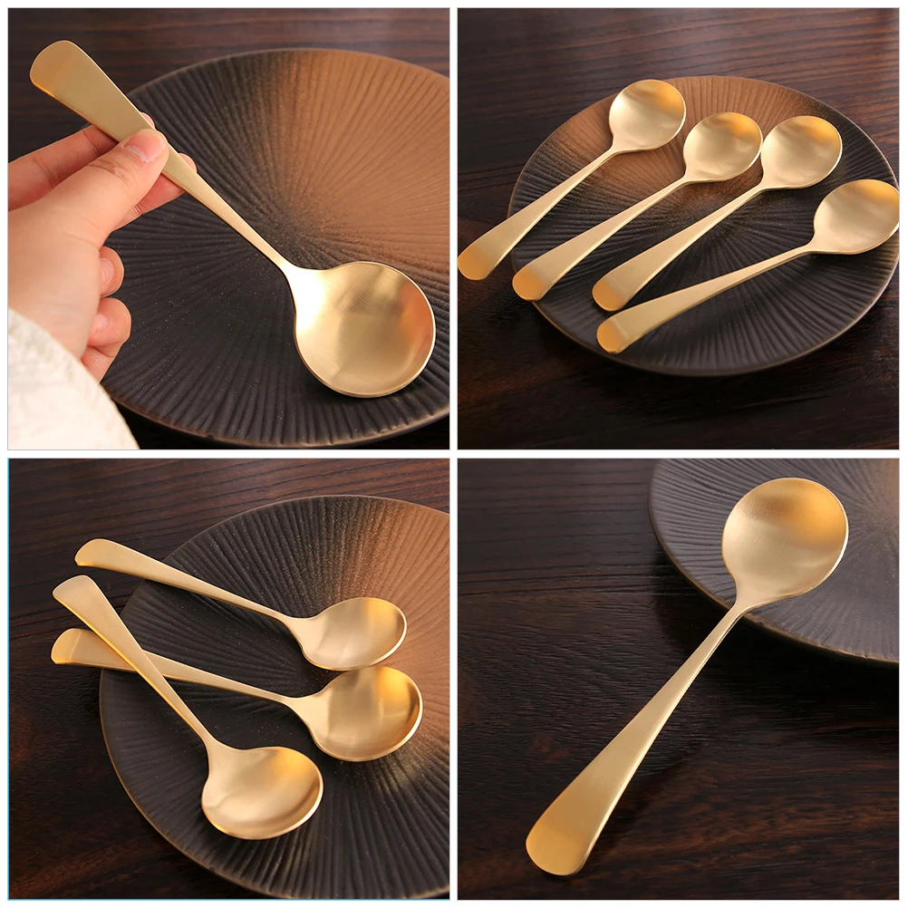 2pcs Copper Handmade Pure Copper Thickened Home Dining Spoon Round Smooth Easy Clean Soup Spoon Kitchen Tableware
2pcs Copper Handmade Pure Copper Thickened Home Dining Spoon Round Smooth Easy Clean Soup Spoon Kitchen Tableware