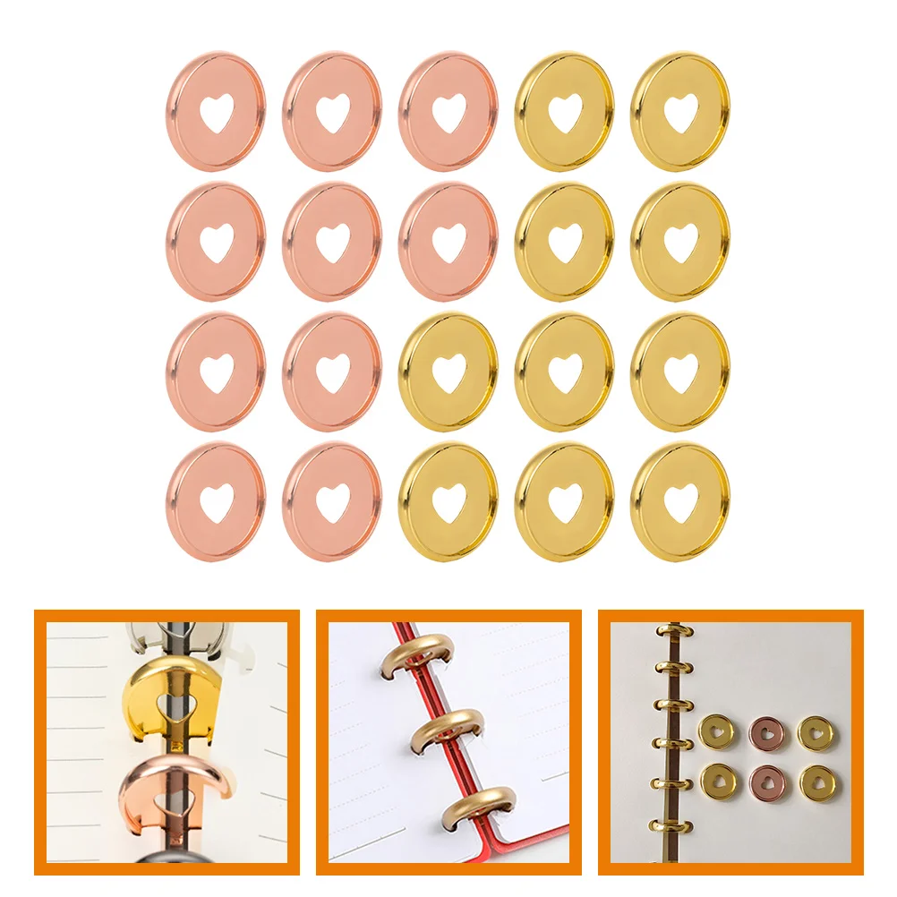 20pcs 24mm Glossy Electroplated Heart Discbound Notebook Binder Golden Rose Gold Photo Album Loose Leaf Buckle Planner
20pcs 24mm Glossy Electroplated Heart Discbound Notebook Binder Golden Rose Gold Photo Album Loose Leaf Buckle Planner