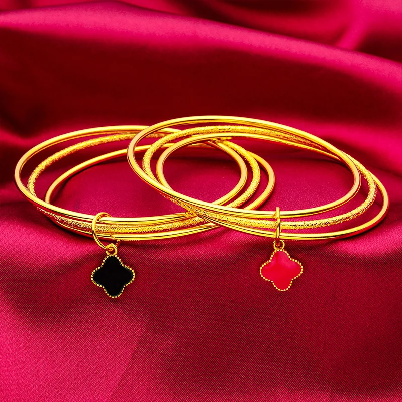 Women's Luxury Chinese AU999 24K Gold Enamel Three-Life Bracelet! Tri-color Enamel, Flattering for Qipao/Daily Commute
Women's Luxury Chinese AU999 24K Gold Enamel Three-Life Bracelet! Tri-color Enamel, Flattering for Qipao/Daily Commute