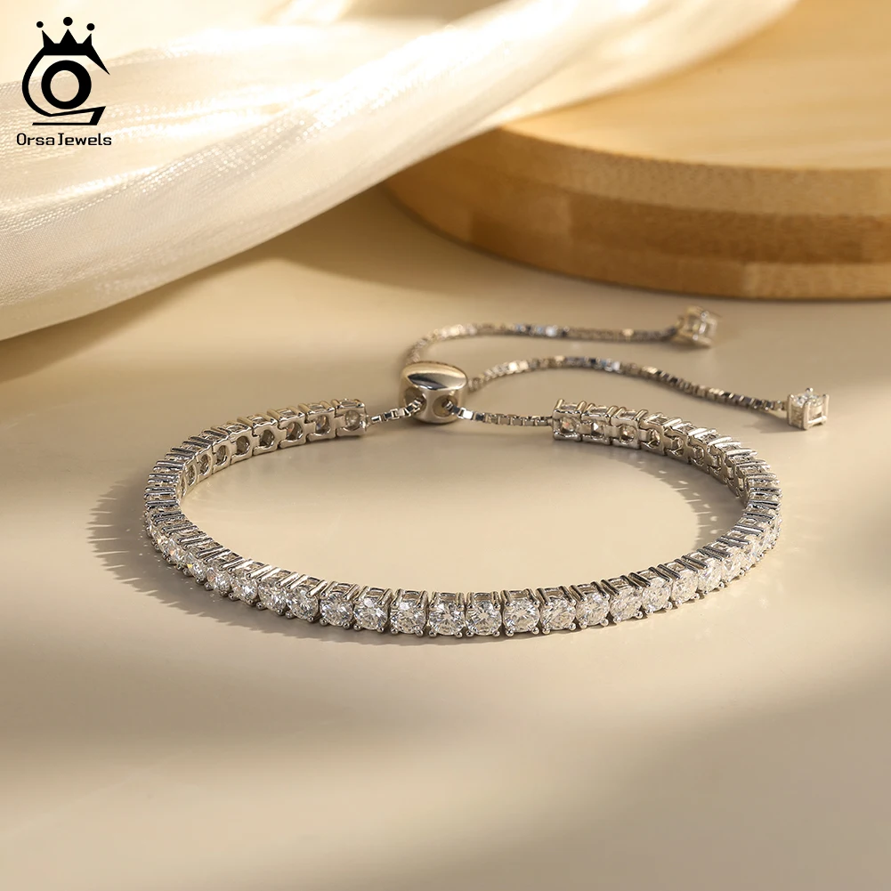 ORSA JEWELS 925 Sterling Silver D Color VVS Moissanite Bracelet For Women Fashion Dainty Hand Chain Accessories Jewelry MOB02
ORSA JEWELS 925 Sterling Silver D Color VVS Moissanite Bracelet For Women Fashion Dainty Hand Chain Accessories Jewelry MOB02
