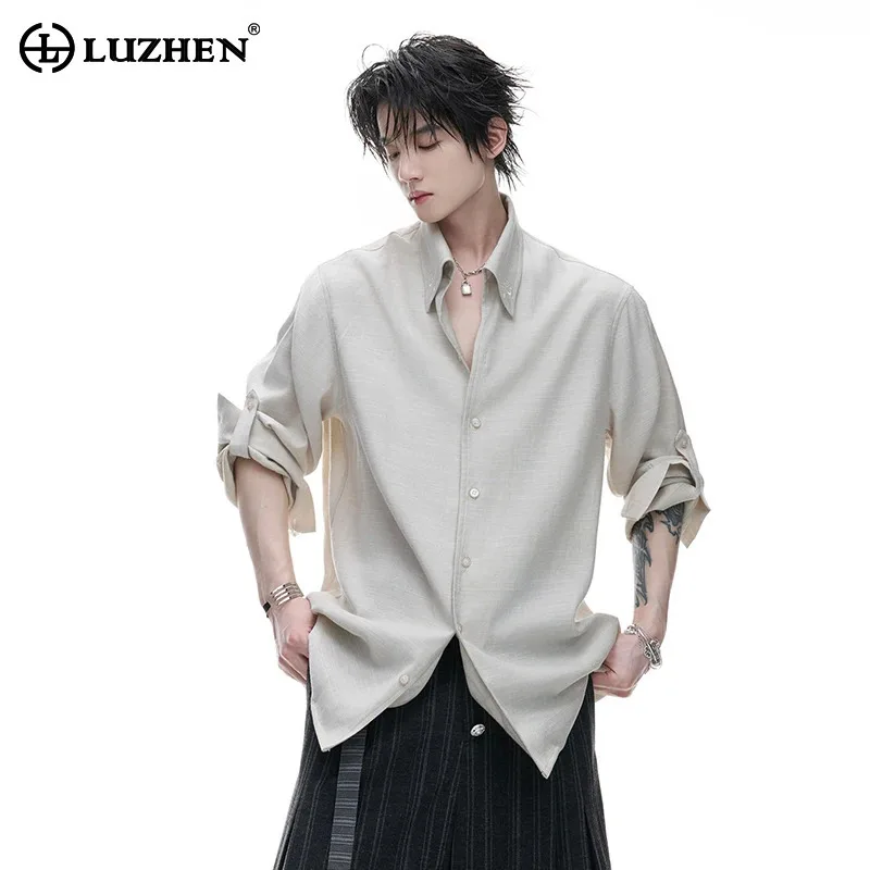 LUZHEN 2026 New Handsome Embroidery Lapel Short Sleeve Shirts Men's Fashion High Quality Elegant Casual Male Tops Clothes JY7185
LUZHEN 2026 New Handsome Embroidery Lapel Short Sleeve Shirts Men's Fashion High Quality Elegant Casual Male Tops Clothes JY7185