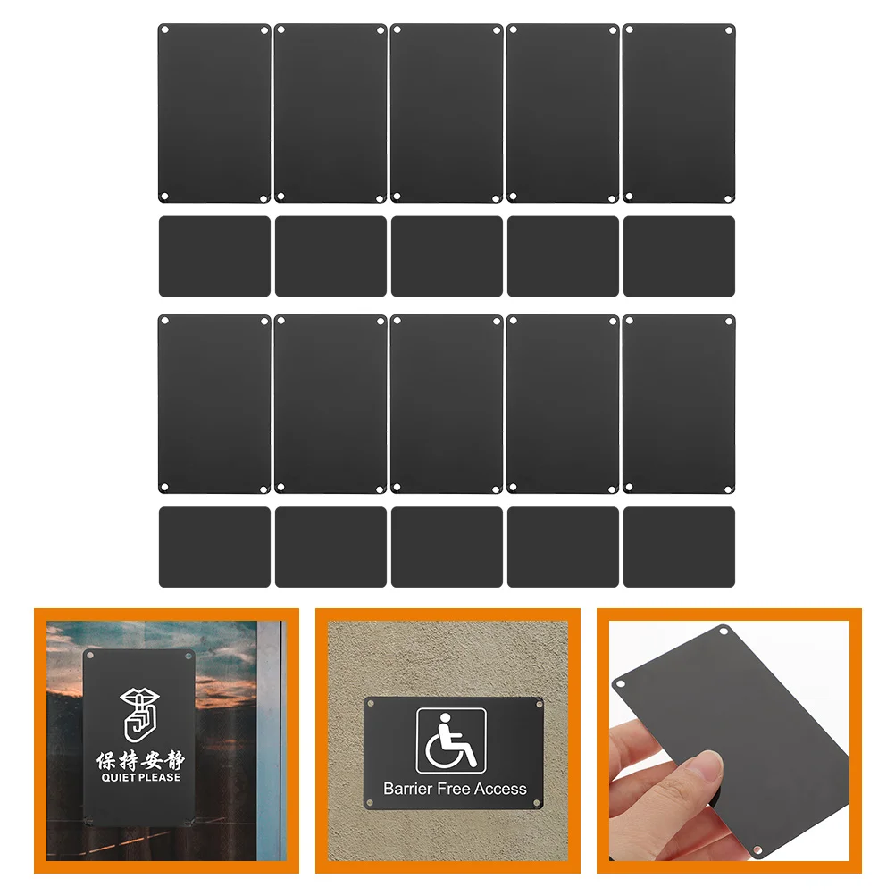 Black Aluminum Paint Sign Door Supply Engraving Blank Small Name Printing Metal Plate
Black Aluminum Paint Sign Door Supply Engraving Blank Small Name Printing Metal Plate