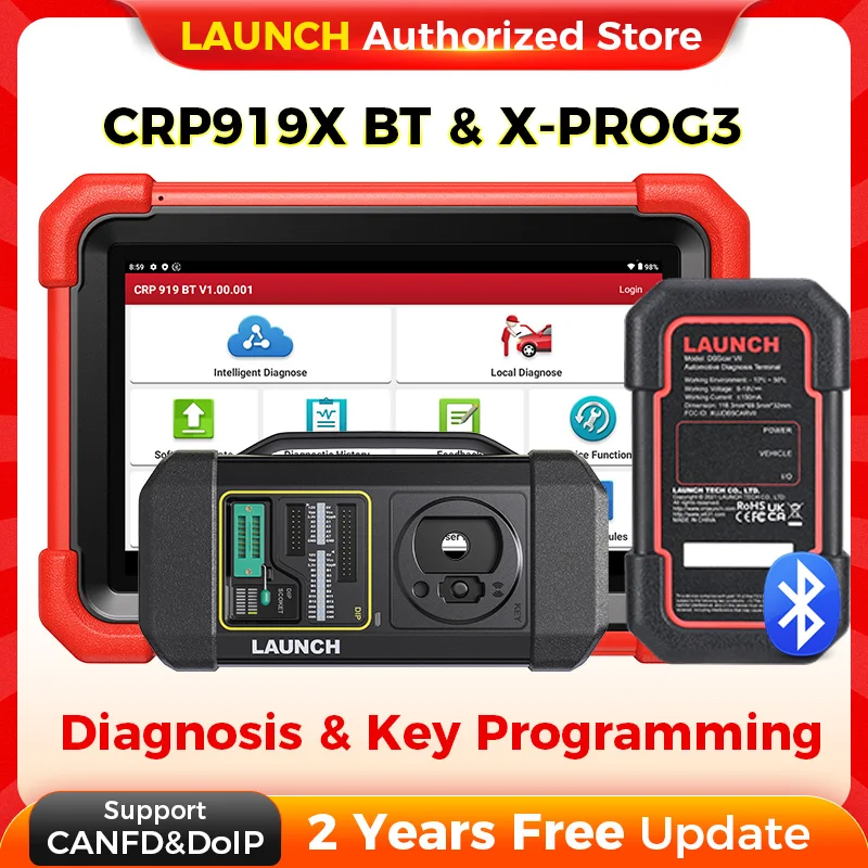 LAUNCH CRP919X BT и X-PROG3 Автомобильный диагностический инструмент Программирование ключей Имобилайзер Автомобильный сканер Ключи IMMO 2-летнее бесплатное обновление
LAUNCH CRP919X BT и X-PROG3 Автомобильный диагностический инструмент Программирование ключей Имобилайзер Автомобильный сканер Ключи IMMO 2-летнее бесплатное обновление