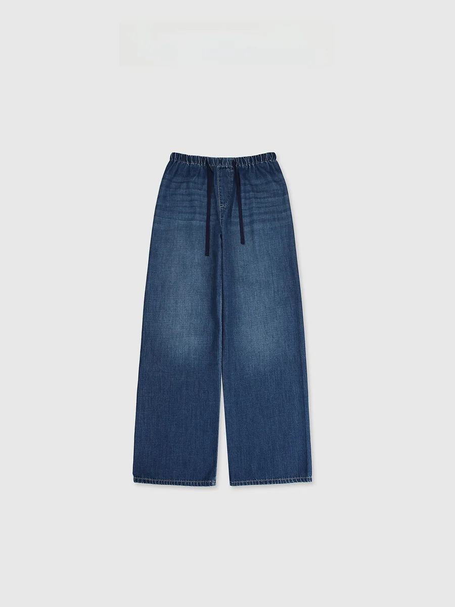 Синие прямые джинсы с эластичной резинкой на талии, повседневные хлопковые женские свободные брюки от Baatone, весенний сезон, круглый год
Синие прямые джинсы с эластичной резинкой на талии, повседневные хлопковые женские свободные брюки от Baatone, весенний сезон, круглый год