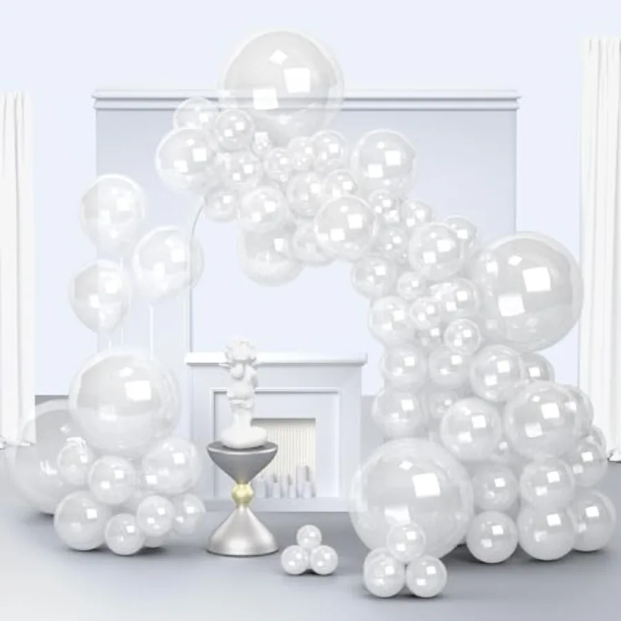 Clear Balloons, 150 pcs Different Sizes Pack of 18 Inch 12 Inch 10 Inch 5 Inch Transparent Bubble Balloons for Balloon Garland
Clear Balloons, 150 pcs Different Sizes Pack of 18 Inch 12 Inch 10 Inch 5 Inch Transparent Bubble Balloons for Balloon Garland