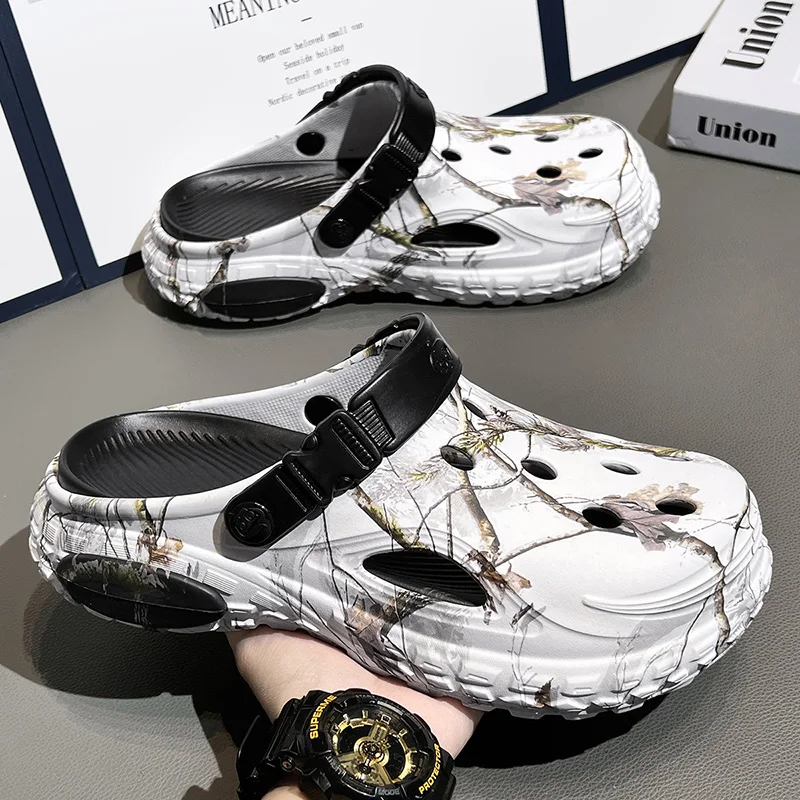Shoes Men's Clogs Slippers Sandals 47 48 Male Garden Shoes Flat Camouflage Sandals Male Big Size Outdoor PU Sole Home Clogs Men
Shoes Men's Clogs Slippers Sandals 47 48 Male Garden Shoes Flat Camouflage Sandals Male Big Size Outdoor PU Sole Home Clogs Men