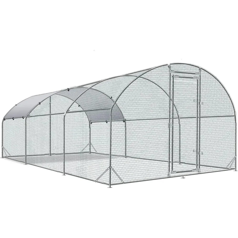 Large Metal Chicken Coop Upgrade Tri-Supporting Wire Mesh Chicken Run, Water-Resident and Anti-UV Cover, Outdoor Chicken Coop
Large Metal Chicken Coop Upgrade Tri-Supporting Wire Mesh Chicken Run, Water-Resident and Anti-UV Cover, Outdoor Chicken Coop