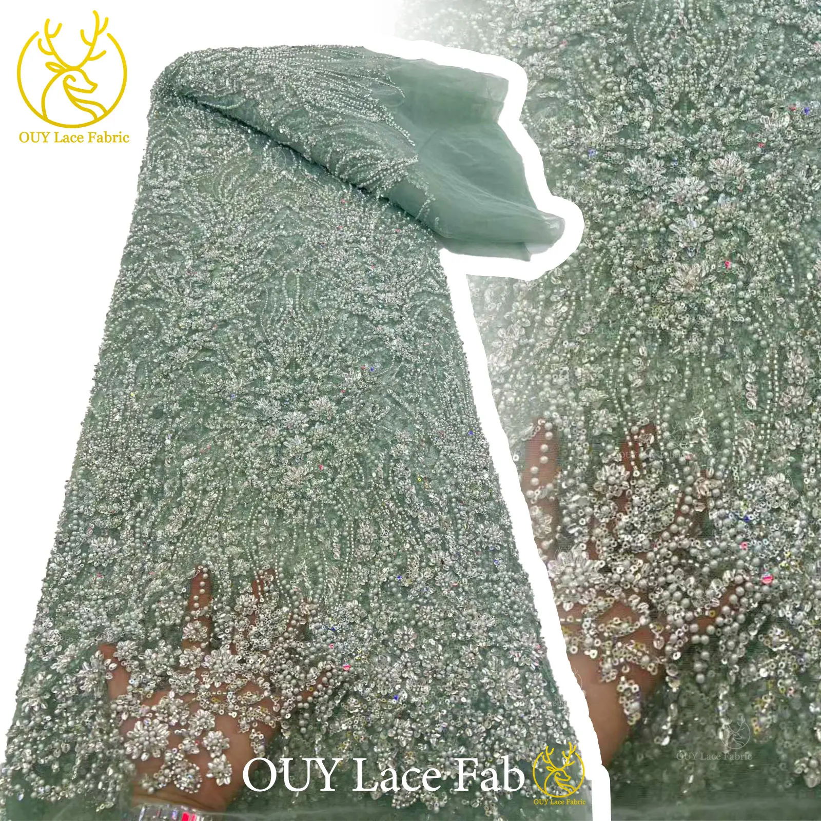 New African Handmade Beaded Lace 2026 Luxury High Quality Nigerian Sequins Lace Fabric for Women's Dinner Wedding 5 Yards
New African Handmade Beaded Lace 2026 Luxury High Quality Nigerian Sequins Lace Fabric for Women's Dinner Wedding 5 Yards