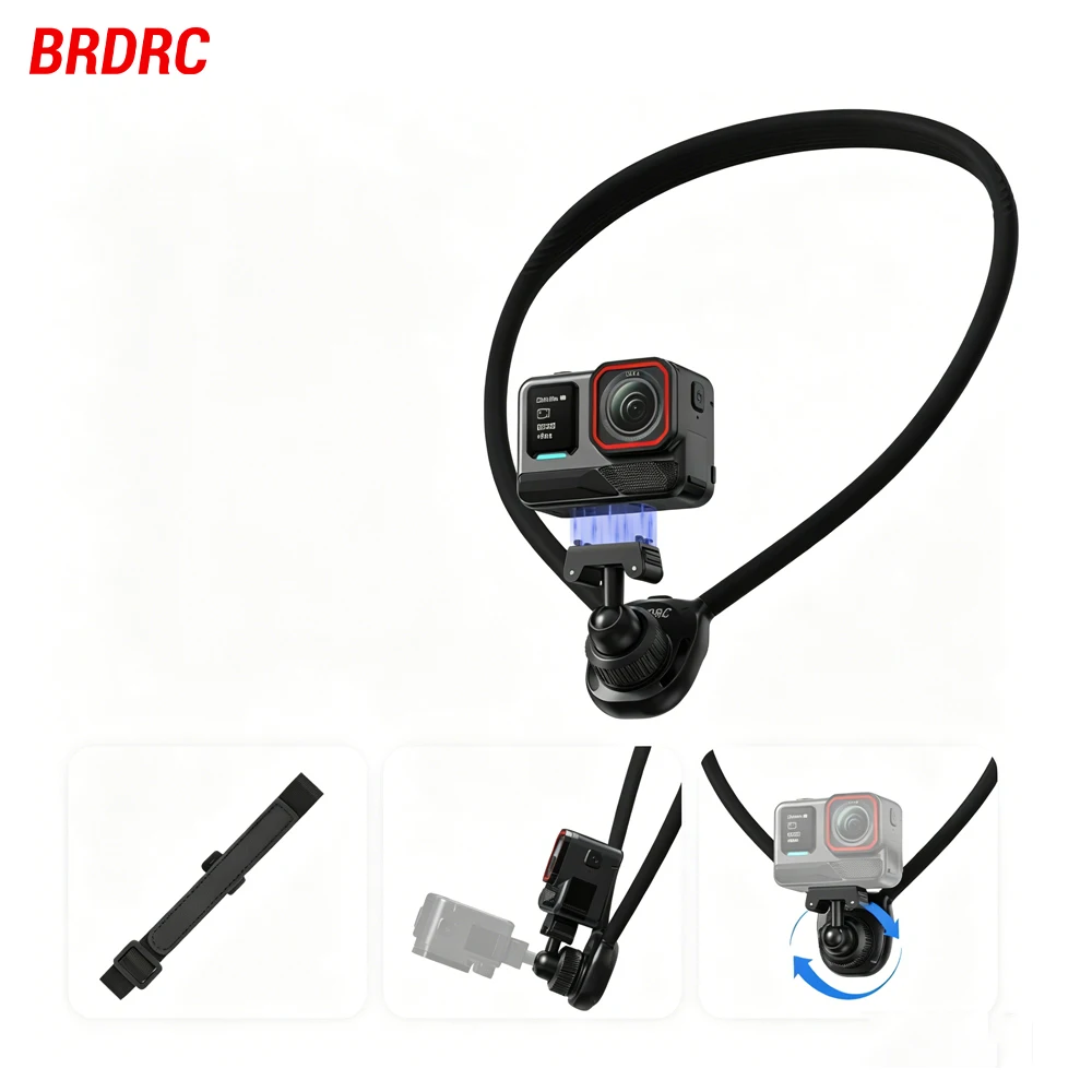 BRDRC Neck Mount for Insta360 Ace Pro 2/Ace Pro with Quick-release Base POV Photography Camera Accessories
BRDRC Neck Mount for Insta360 Ace Pro 2/Ace Pro with Quick-release Base POV Photography Camera Accessories