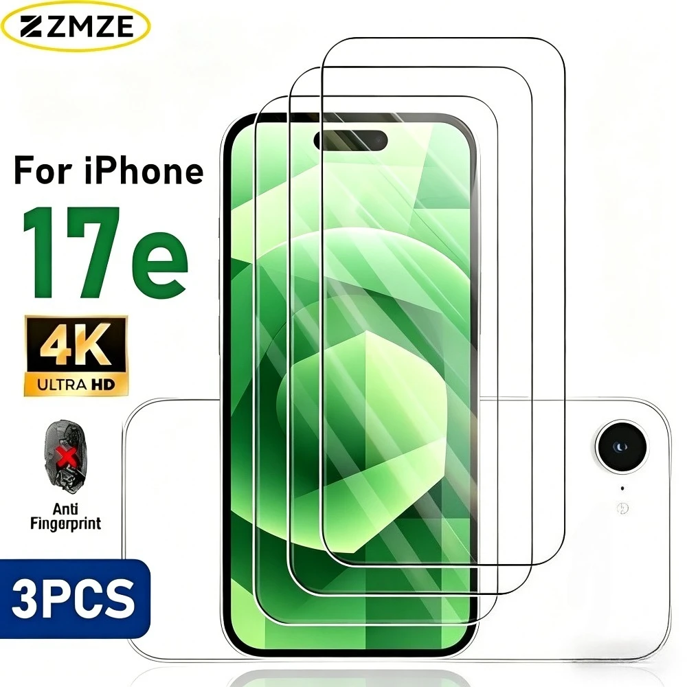 3Pcs Ultra Clear Tempered Glass for iPhone 17e 15 16 17 Pro Max Air 16e Screen Protector for iPhone 15 14 Plus 14 13 12 11 Pro
3Pcs Ultra Clear Tempered Glass for iPhone 17e 15 16 17 Pro Max Air 16e Screen Protector for iPhone 15 14 Plus 14 13 12 11 Pro