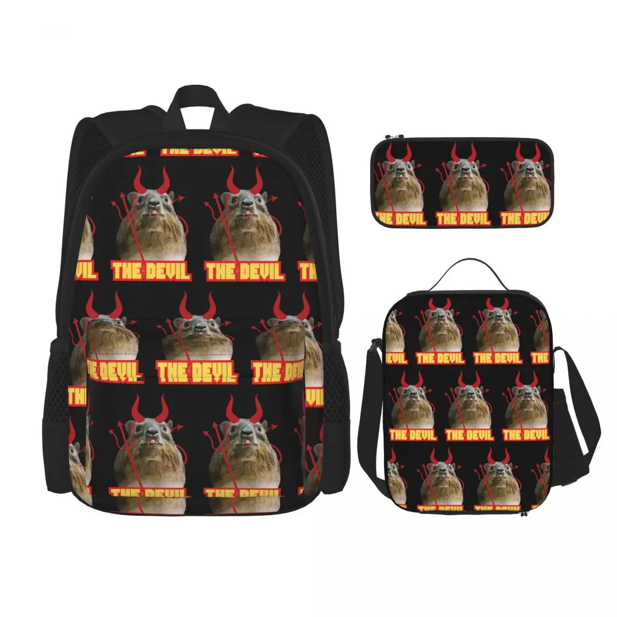 Rock Hyrax Devil Backpacks Boys Girls Bookbag School Bags Rucksack Lunch Bag Pen Bag Three-Piece Set
Rock Hyrax Devil Backpacks Boys Girls Bookbag School Bags Rucksack Lunch Bag Pen Bag Three-Piece Set