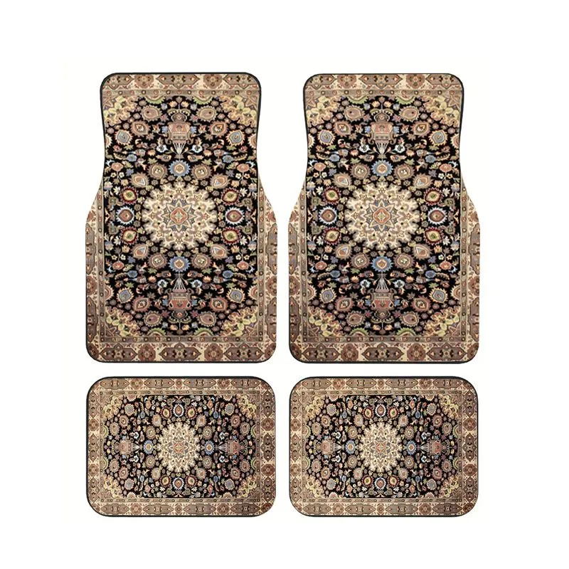 Black Multicolor Ethnic Persian Car Floor Mats 4pcs Boho Tribal Style Universal Auto Foot Mats Non-slip Anti-dirt Vibrant Carpet
Black Multicolor Ethnic Persian Car Floor Mats 4pcs Boho Tribal Style Universal Auto Foot Mats Non-slip Anti-dirt Vibrant Carpet