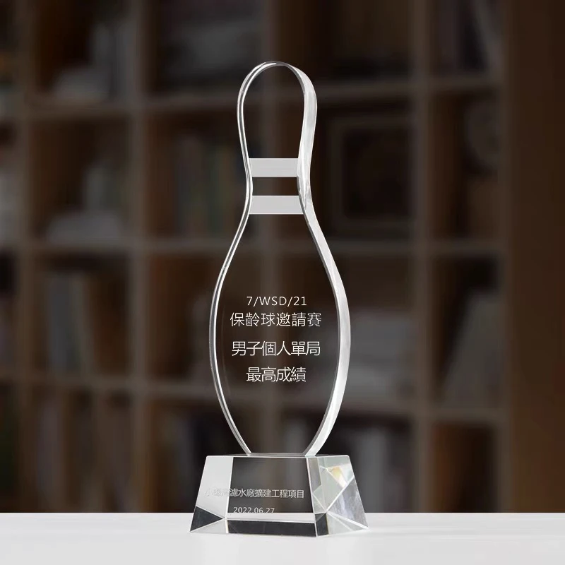 Customized Highend Bowling Crystal Trophy, Creative Champion Sports Games, Lettering Trophy, Home Decorations Awards Reward, 1Pc
Customized Highend Bowling Crystal Trophy, Creative Champion Sports Games, Lettering Trophy, Home Decorations Awards Reward, 1Pc