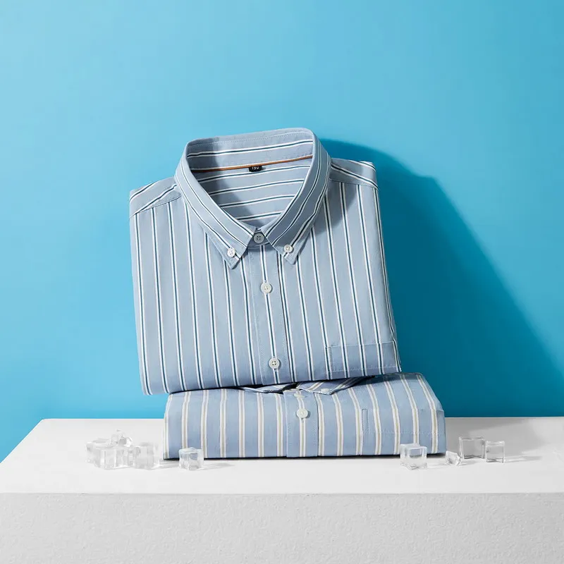 New spring and autumn models Men's striped long-sleeved 100% cotton shirt Commercial casual fat man multifunctional shirt men
New spring and autumn models Men's striped long-sleeved 100% cotton shirt Commercial casual fat man multifunctional shirt men