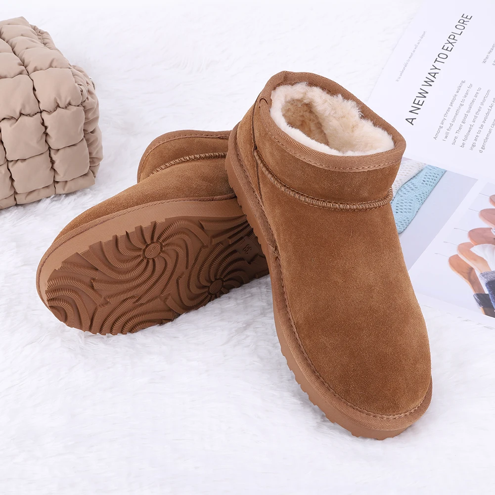 Women Snow Boots Warm Winter Booties Anti-Slip Slip On Short Boots Faux Fur Lining Boots for Outdoor Sports
Women Snow Boots Warm Winter Booties Anti-Slip Slip On Short Boots Faux Fur Lining Boots for Outdoor Sports
