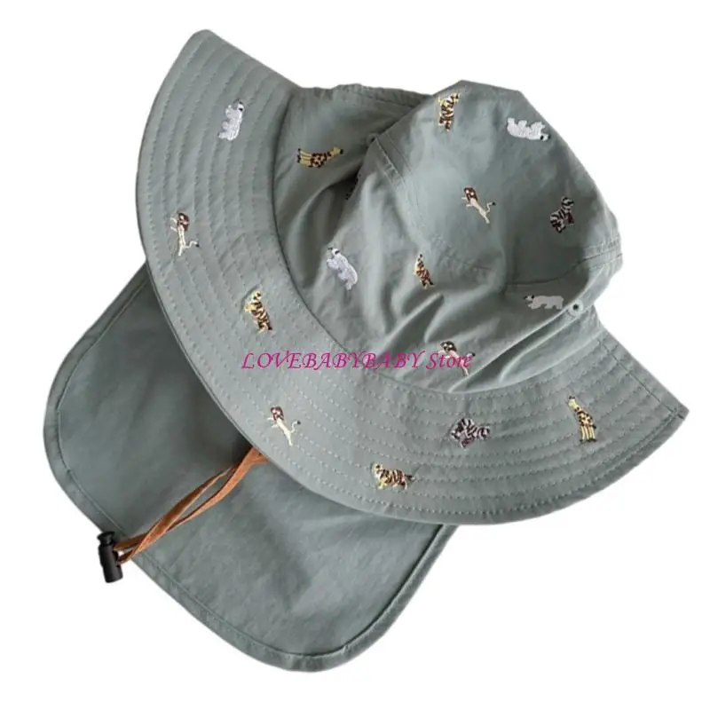 Quick Drying Kids Bucket Caps Unisex Print Child Basin Hat Fisherman Hat with Neck Protector Designing for Girls Boy 4XBC
Quick Drying Kids Bucket Caps Unisex Print Child Basin Hat Fisherman Hat with Neck Protector Designing for Girls Boy 4XBC