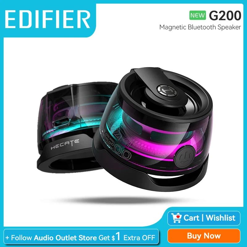 Портативный Bluetooth-динамик Edifier Hecate G200, миниатюрный уличный Магнитный динамик, Bluetooth 5,3, подсветка Rgb, держатель для телефона, время работы 7 часов
Портативный Bluetooth-динамик Edifier Hecate G200, миниатюрный уличный Магнитный динамик, Bluetooth 5,3, подсветка Rgb, держатель для телефона, время работы 7 часов
